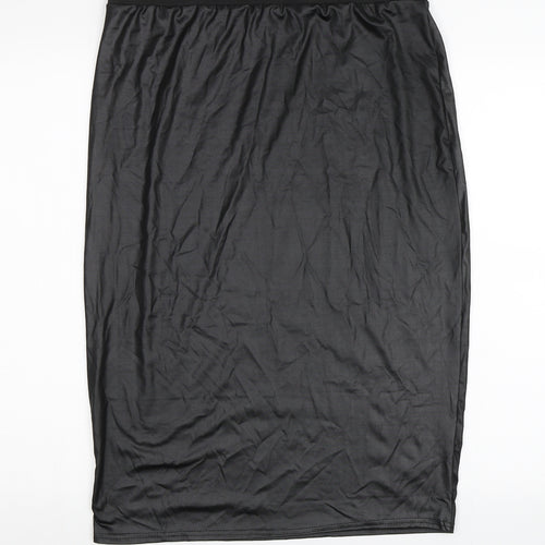 Preworn Womens Black   Straight & Pencil Skirt Size 32 in