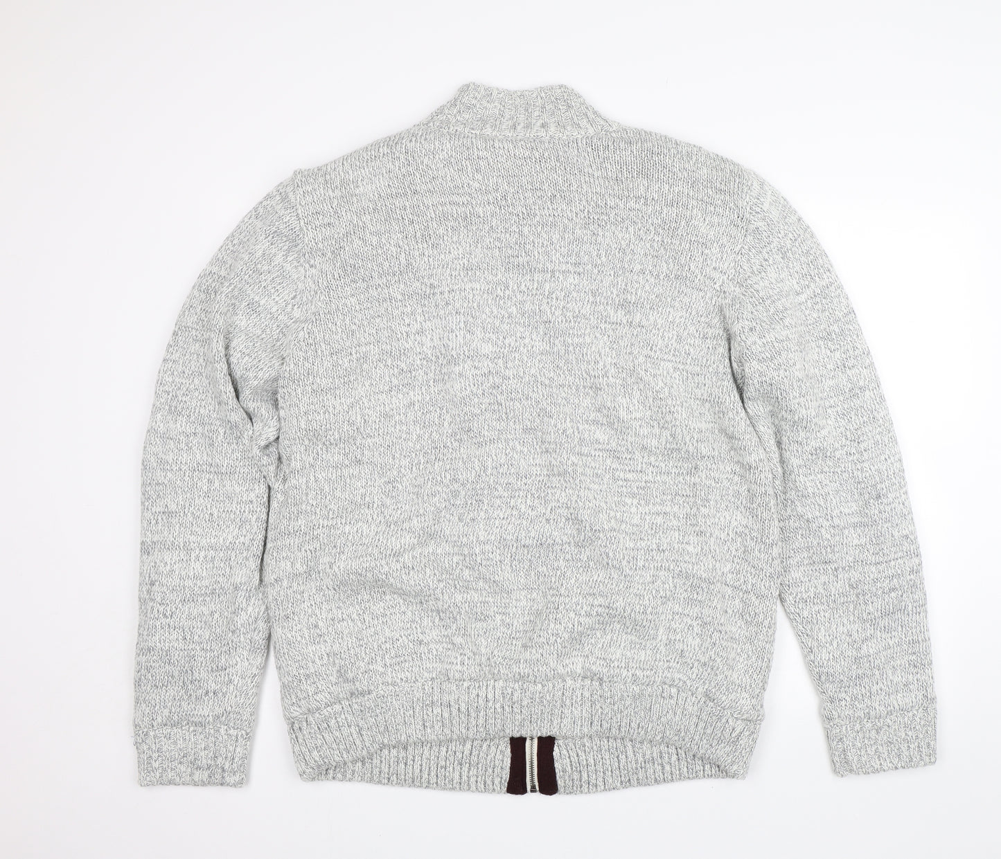 F&F Mens Grey   Full Zip Jumper Size 2XL