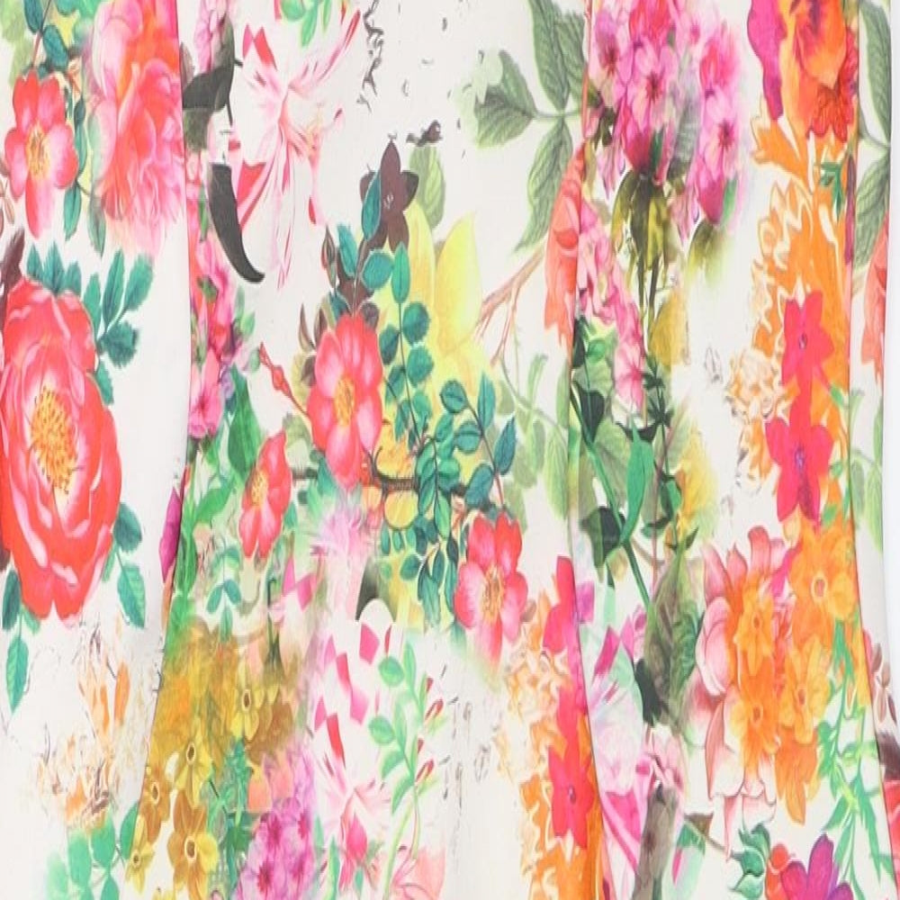 Quiz Womens Pink Floral  Bodycon  Size 10
