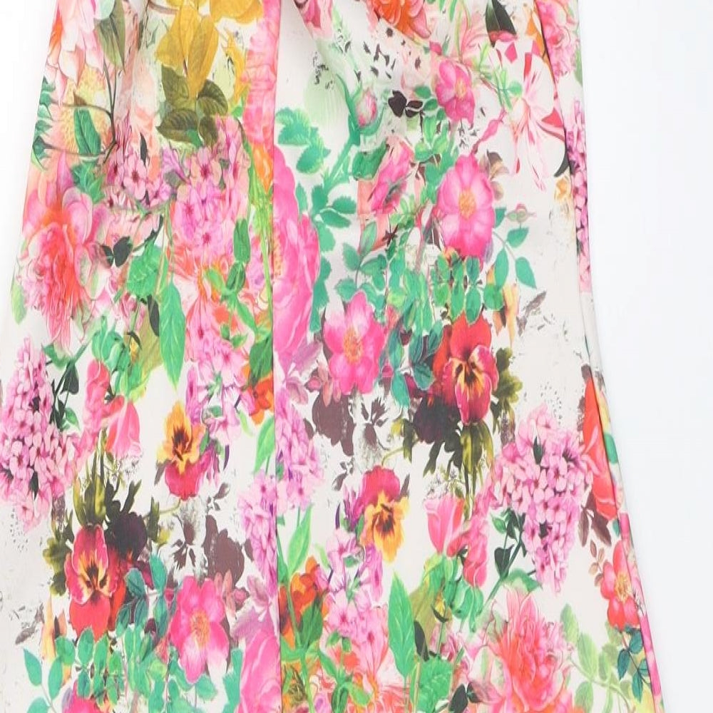 Quiz Womens Pink Floral  Bodycon  Size 10