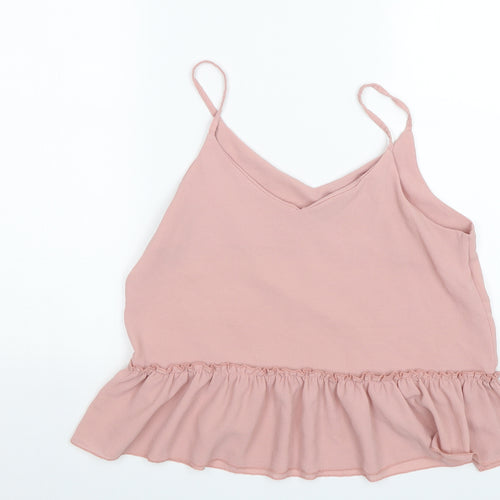 Made in Italy Womens Pink   Camisole Blouse Size 10