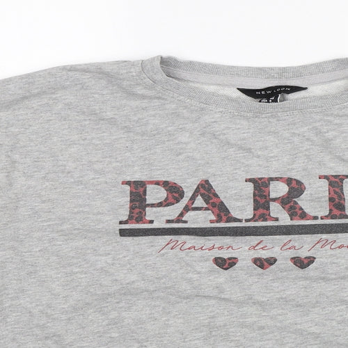 New Look Womens Grey   Pullover Jumper Size 12  - Paris