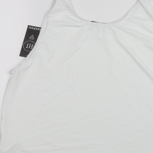 Boohoo Womens White   Basic Tank Size 12