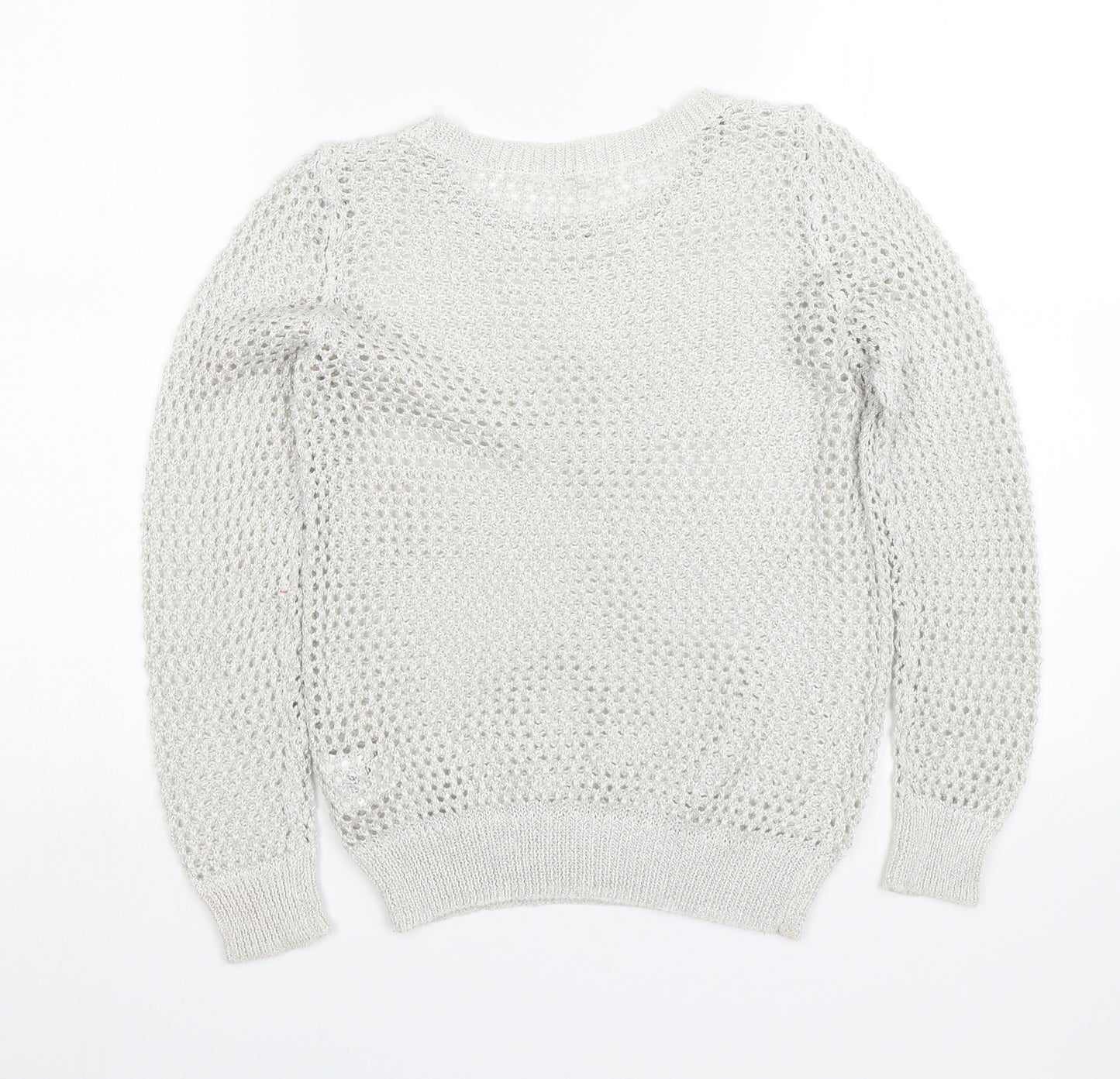 H&M Girls Silver   Pullover Jumper Size 11-12 Years