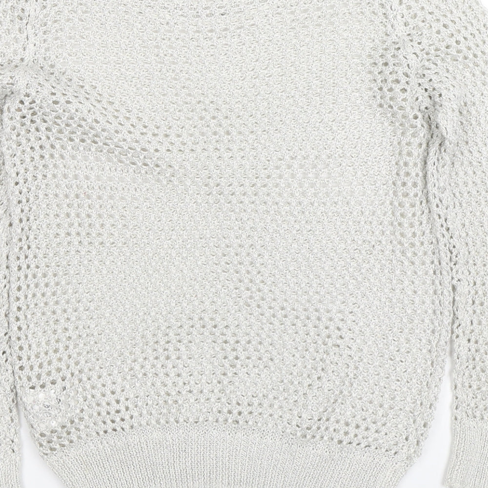 H&M Girls Silver   Pullover Jumper Size 11-12 Years