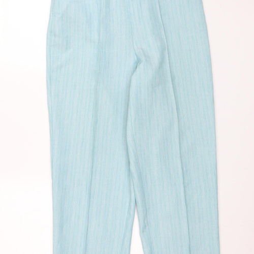 BM Collection Womens Blue   Capri Trousers Size 16 L27 in