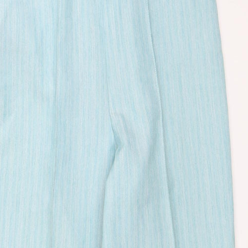 BM Collection Womens Blue   Capri Trousers Size 16 L27 in
