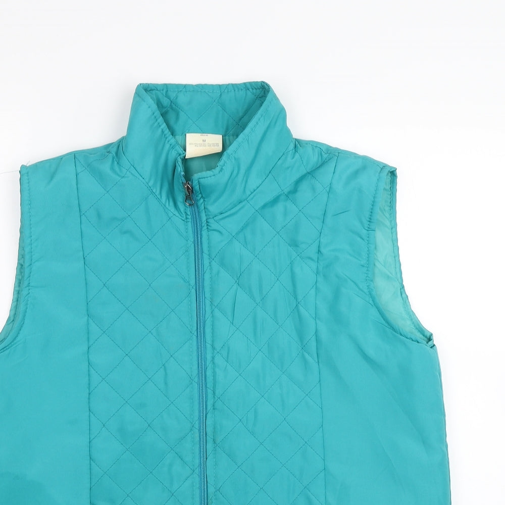 Anne De Lancay Womens Blue   Gilet Jacket Size M