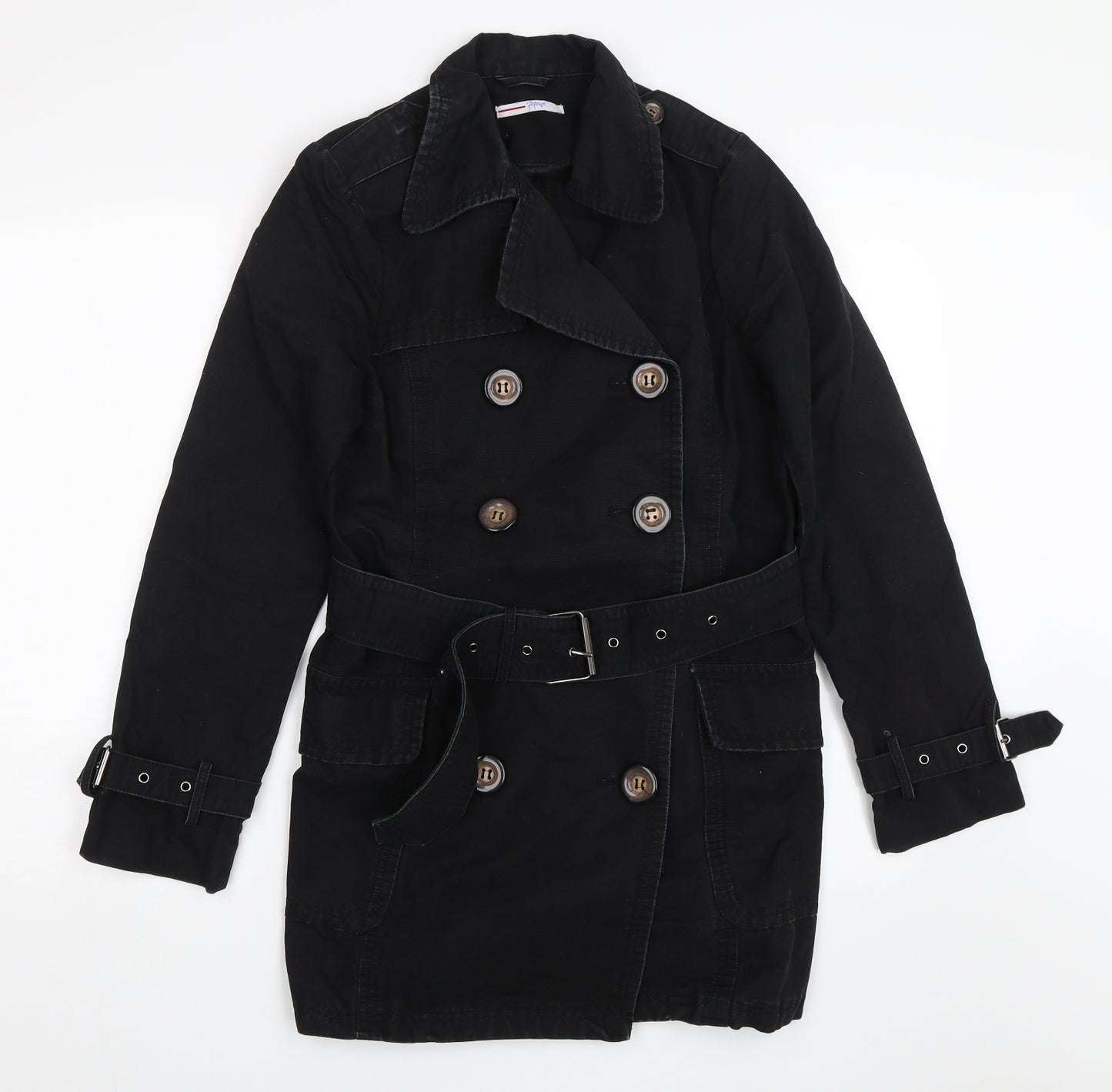 Papaya Womens Black   Pea Coat Jacket Size 10