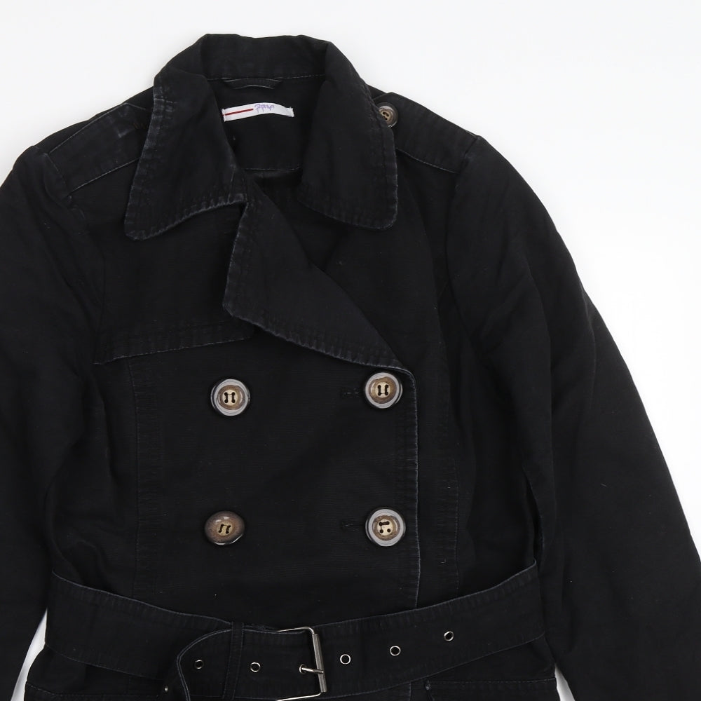 Papaya Womens Black   Pea Coat Jacket Size 10