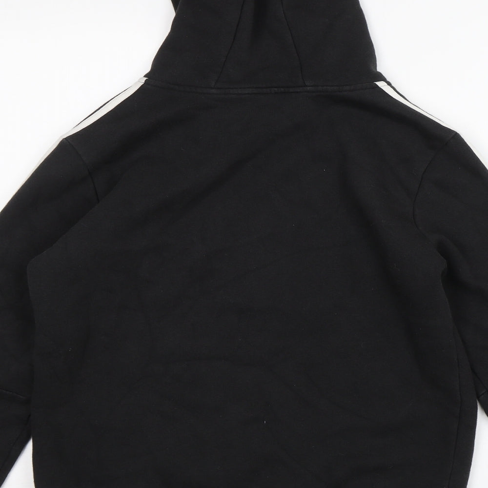 adidas Boys Black   Pullover Hoodie Size 13-14 Years