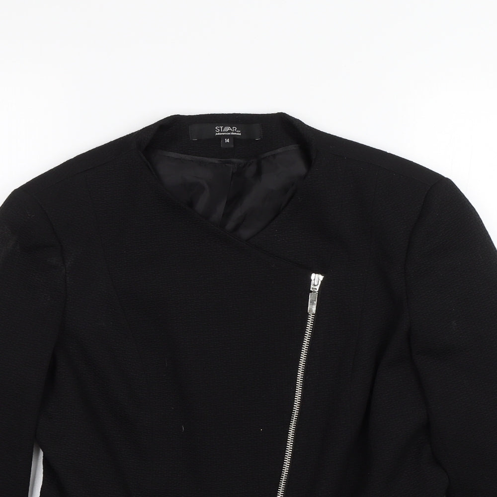 Julien Macdonald Womens Black   Jacket  Size 14