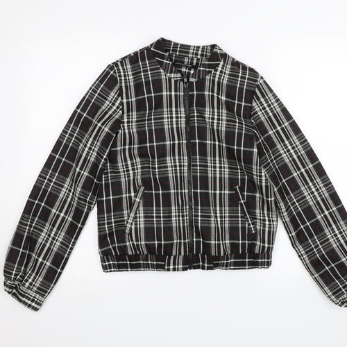 Collection Womens Black Plaid  Jacket  Size 10
