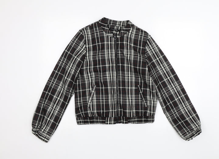 Collection Womens Black Plaid  Jacket  Size 10
