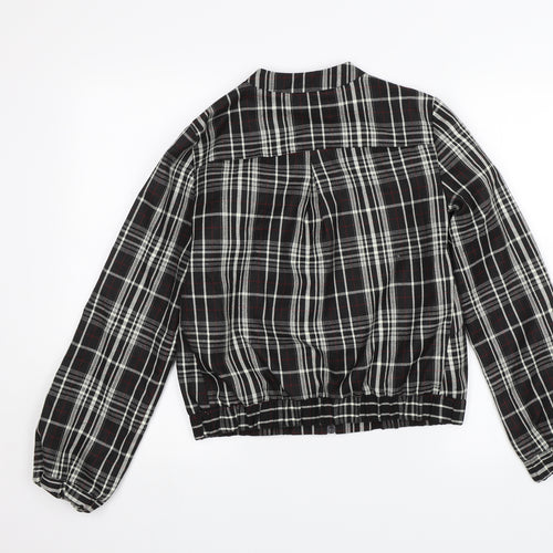Collection Womens Black Plaid  Jacket  Size 10