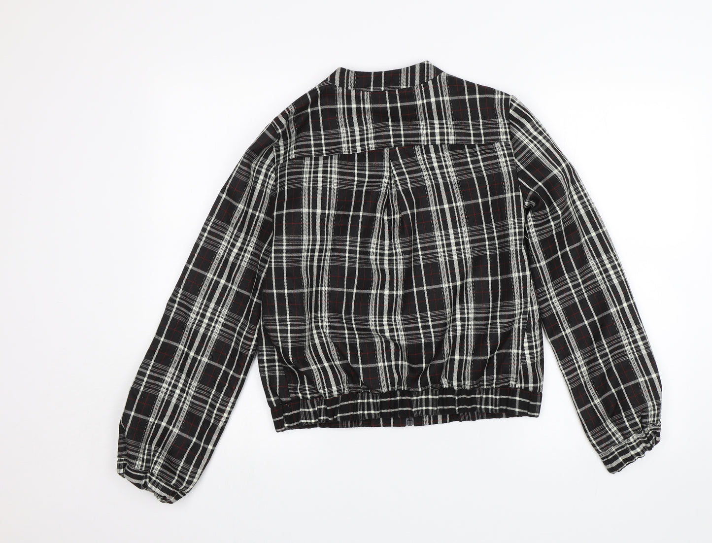 Collection Womens Black Plaid  Jacket  Size 10