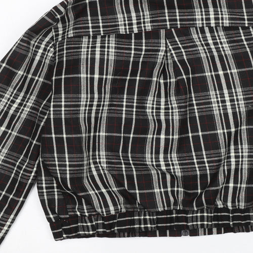 Collection Womens Black Plaid  Jacket  Size 10