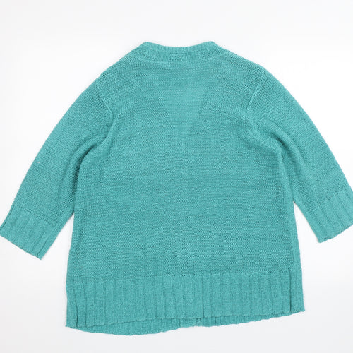 Marks and Spencer Womens Blue   Cardigan Jumper Size 18