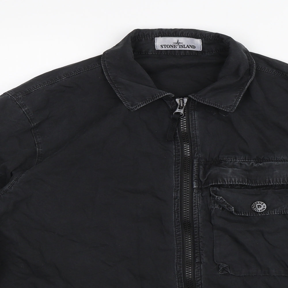 Stone Island Mens Black   Bomber Jacket Jacket Size M