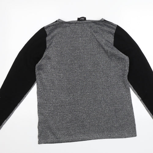 Klass Collection Womens Silver   Pullover Jumper Size L
