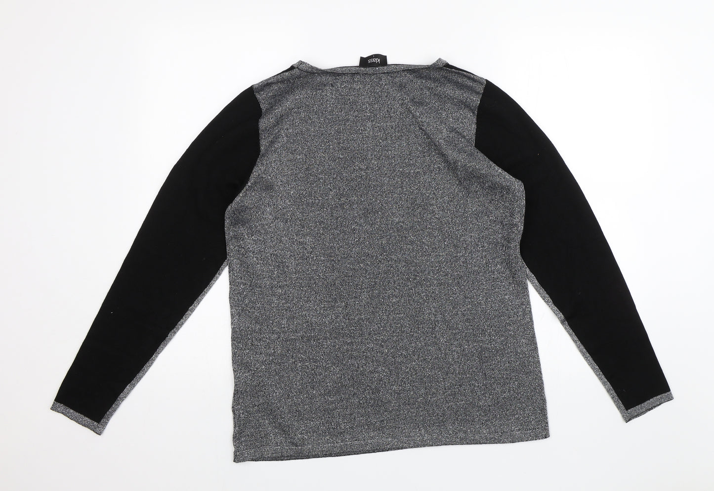 Klass Collection Womens Silver   Pullover Jumper Size L