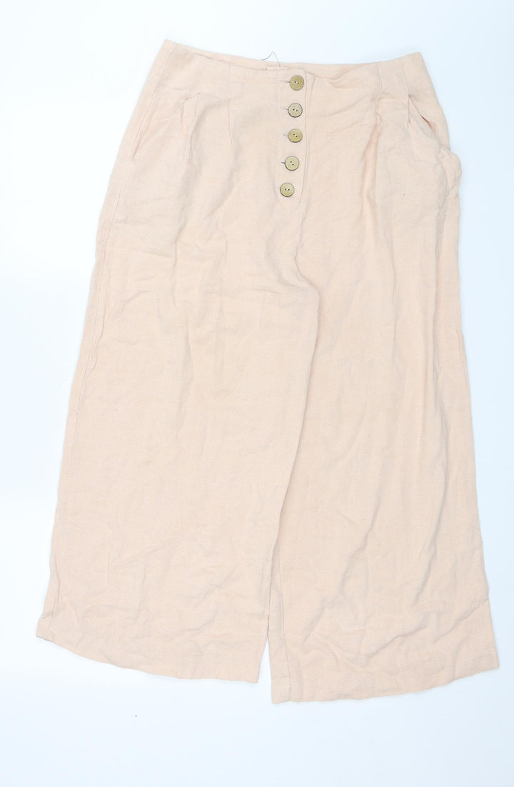 Topshop Womens Pink Trousers Size 12 L22 in