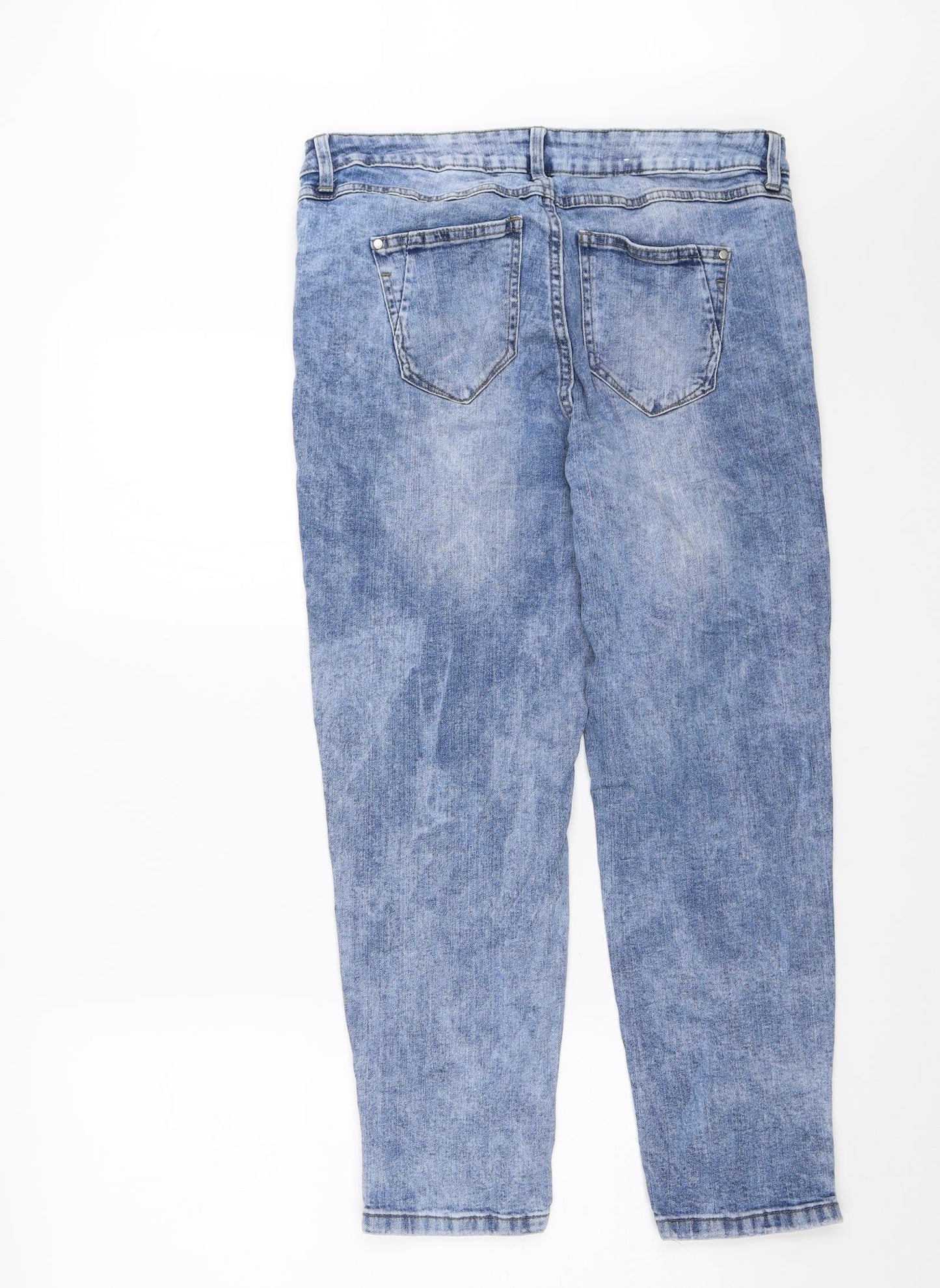 Peacocks Womens Blue   Skinny Jeans Size 14 L25 in