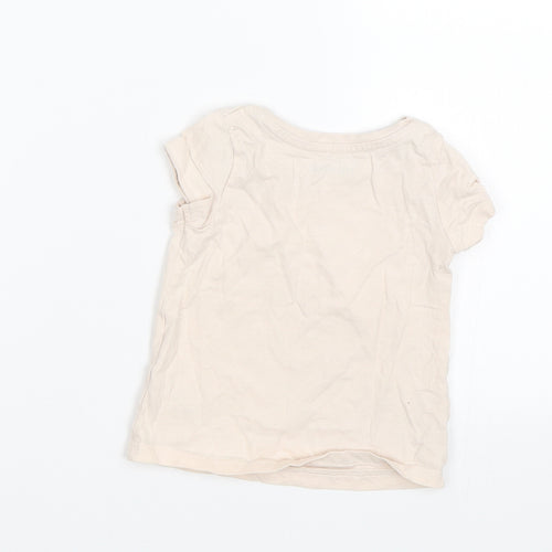 Nutmeg Baby Pink   Basic T-Shirt Size 12-18 Months  - Unicorn