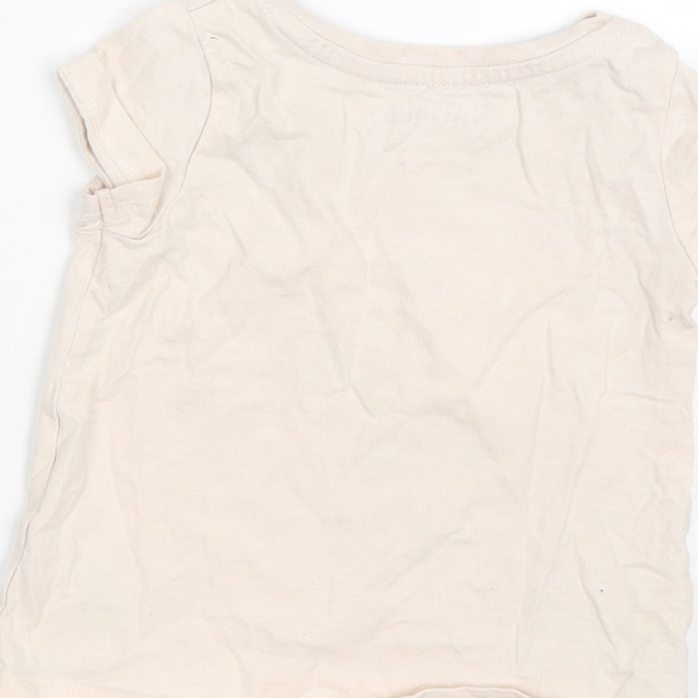 Nutmeg Baby Pink   Basic T-Shirt Size 12-18 Months  - Unicorn