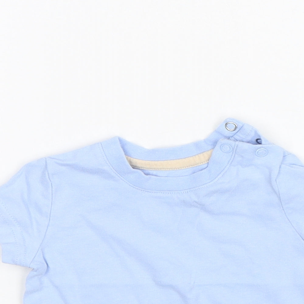 Nutmeg Baby Blue   Basic T-Shirt Size 0-3 Months