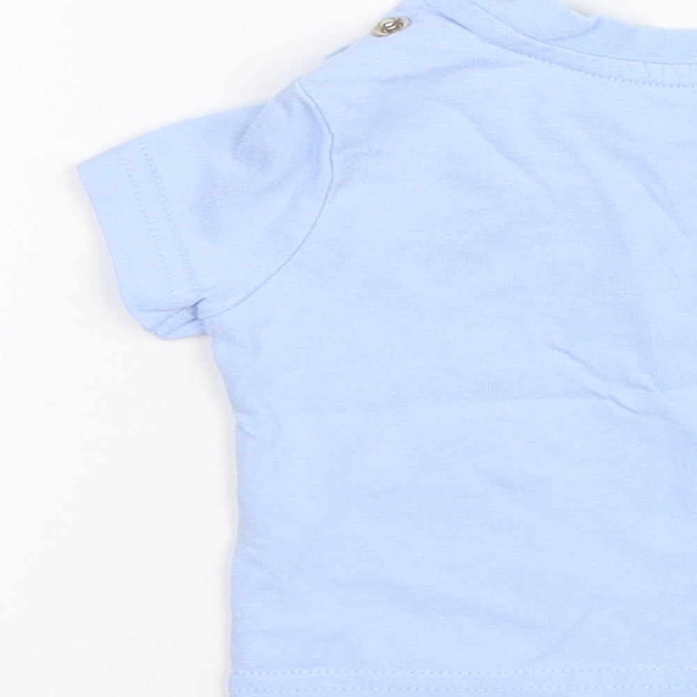 Nutmeg Baby Blue   Basic T-Shirt Size 0-3 Months