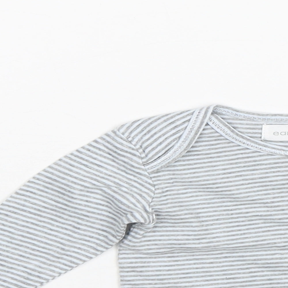 Early Days Baby Blue Striped  Basic T-Shirt Size 0-3 Months