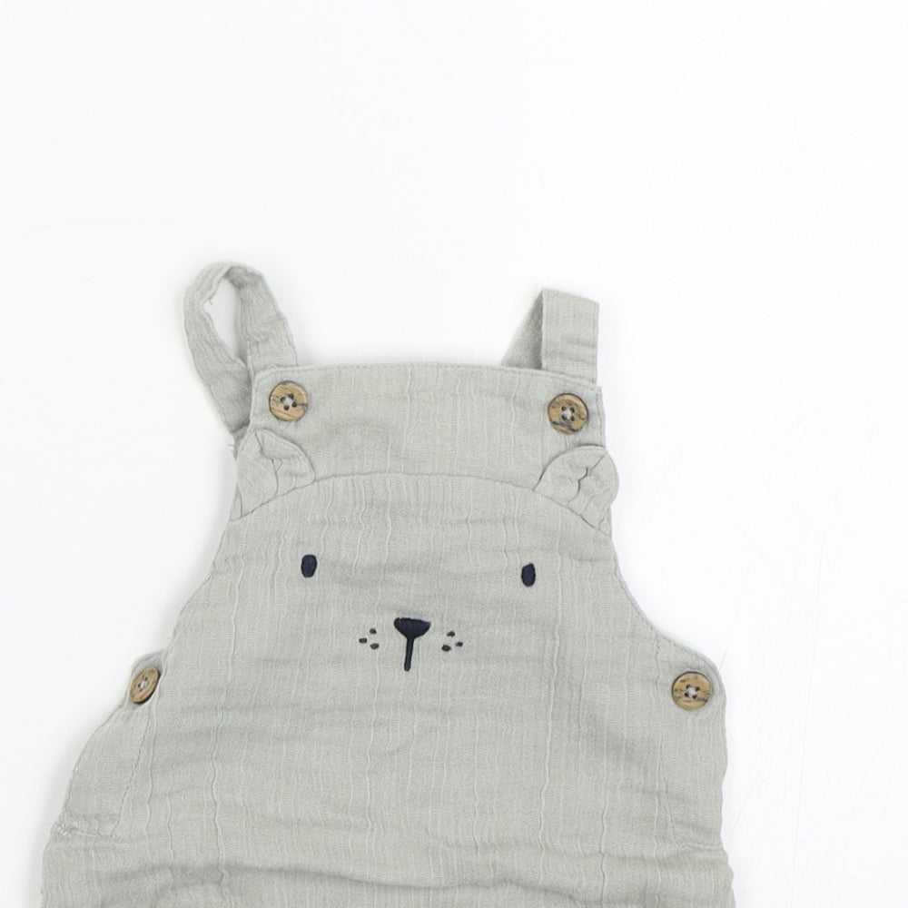 TU Baby Grey   Dungaree One-Piece Size 0-3 Months