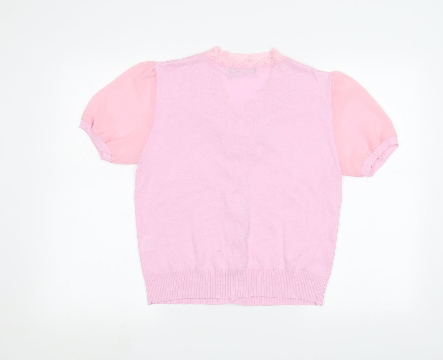 JUST ELEGANCE Womens Pink   Cardigan Jumper Size L