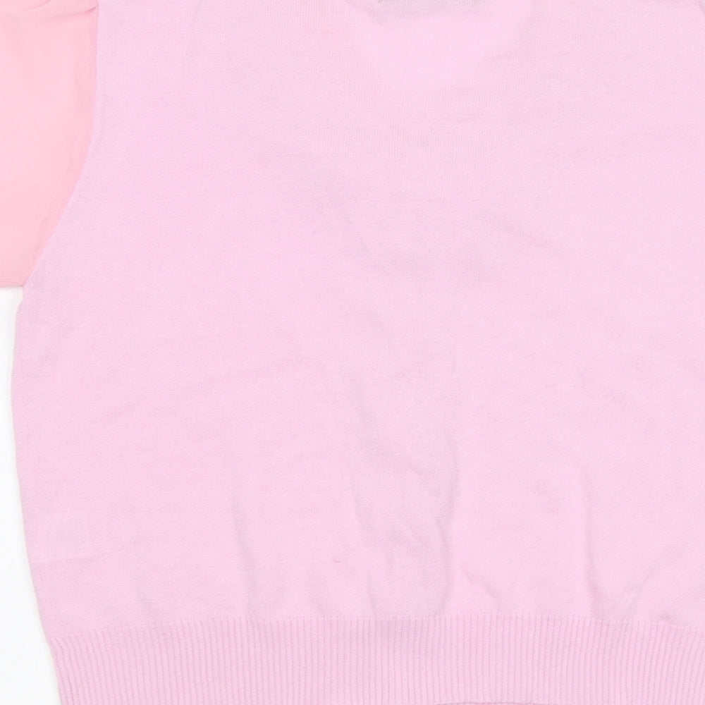 JUST ELEGANCE Womens Pink   Cardigan Jumper Size L