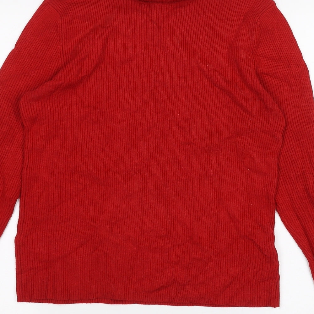 Marks and Spencer Womens Red   Basic T-Shirt Size 12