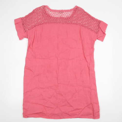 Bella moda Womens Pink   Basic T-Shirt Size L