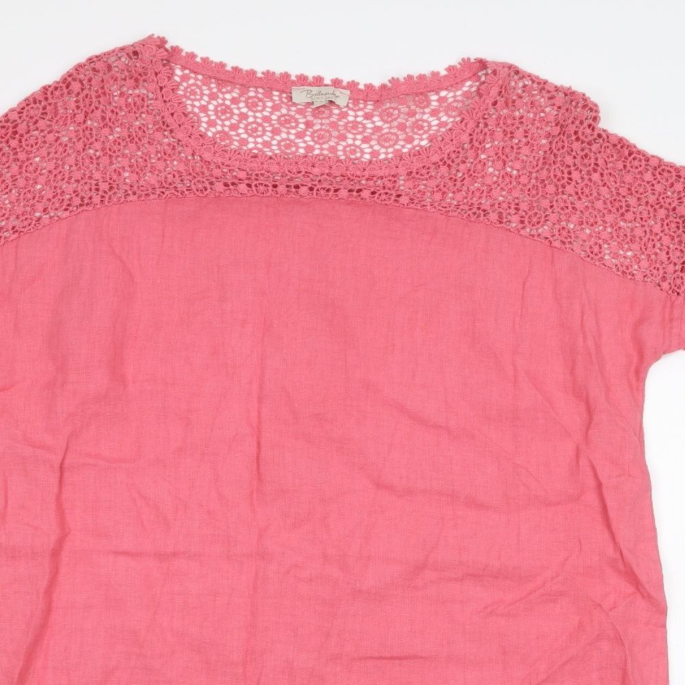 Bella moda Womens Pink   Basic T-Shirt Size L