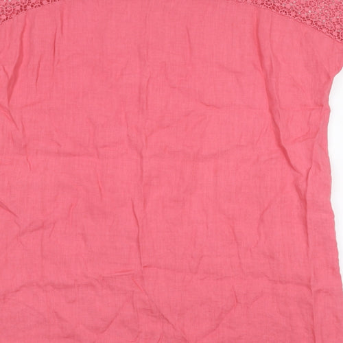 Bella moda Womens Pink   Basic T-Shirt Size L