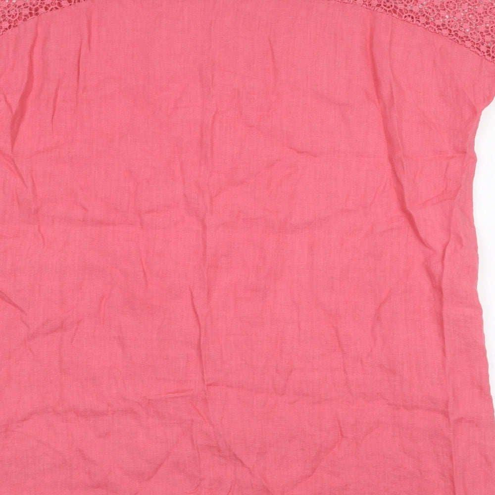 Bella moda Womens Pink   Basic T-Shirt Size L