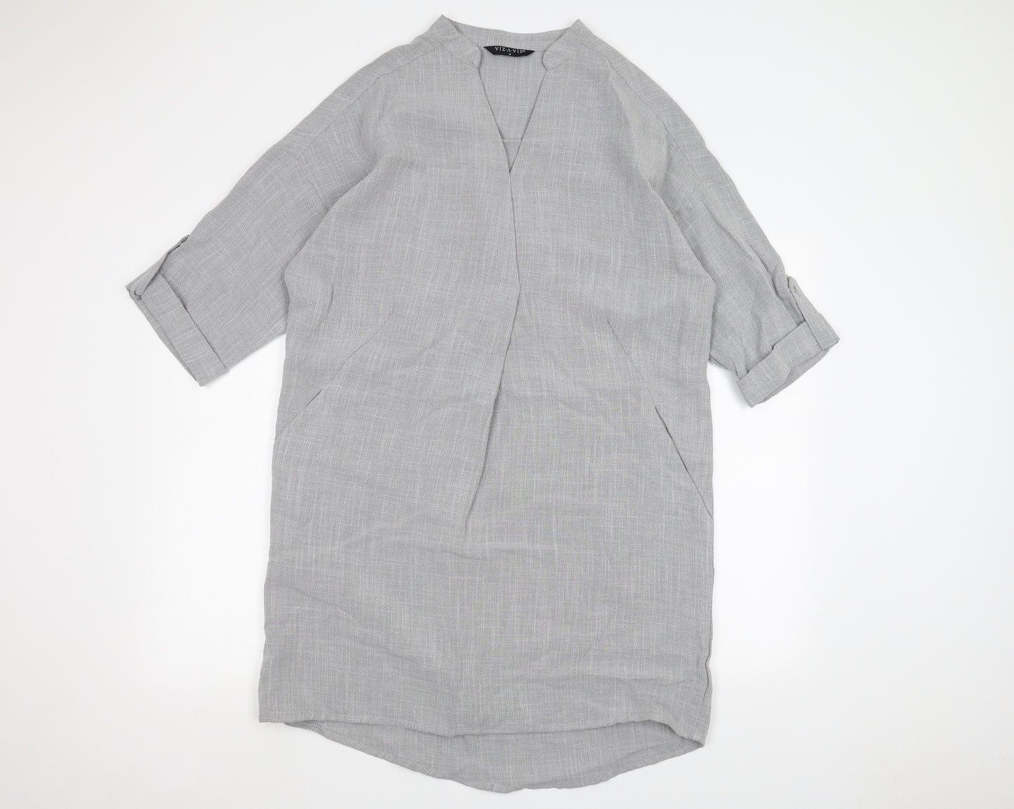Viz a Viz Womens Grey   Basic T-Shirt Size M