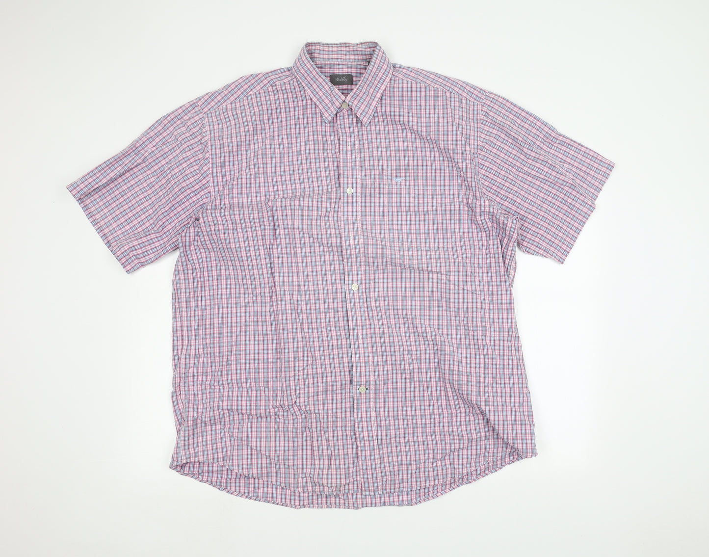 Wolsey Mens Pink    Dress Shirt Size 2XL