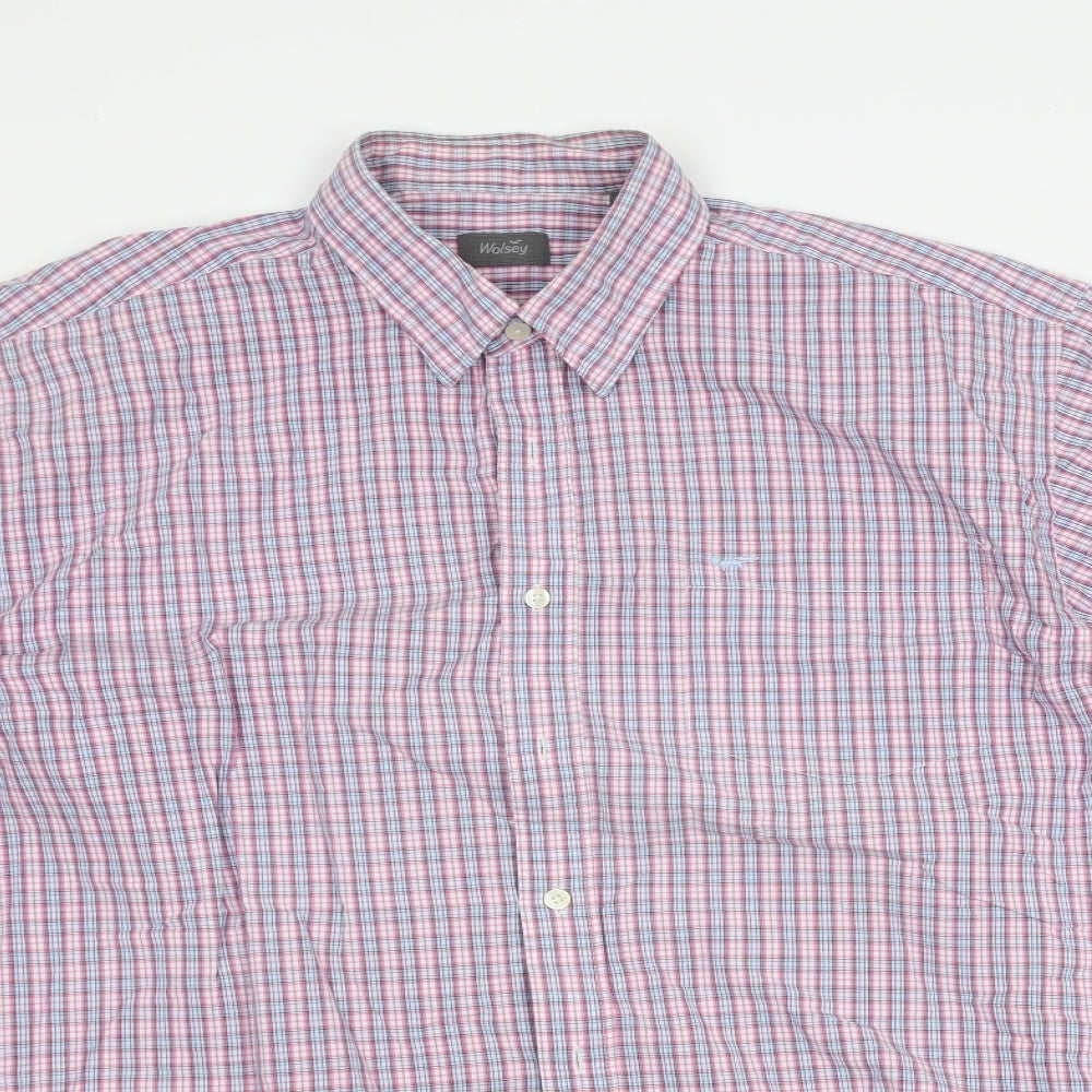 Wolsey Mens Pink    Dress Shirt Size 2XL
