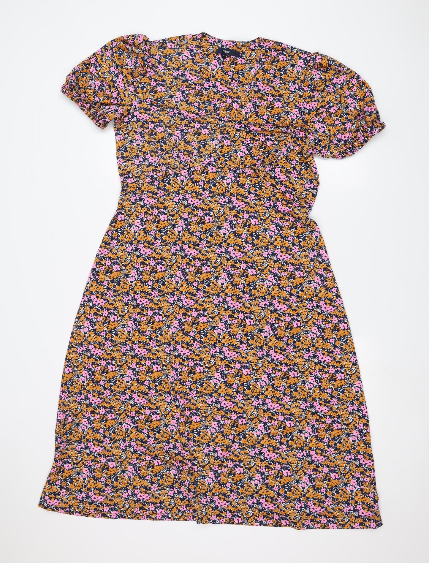 NEXT Womens Blue Floral  A-Line  Size 16
