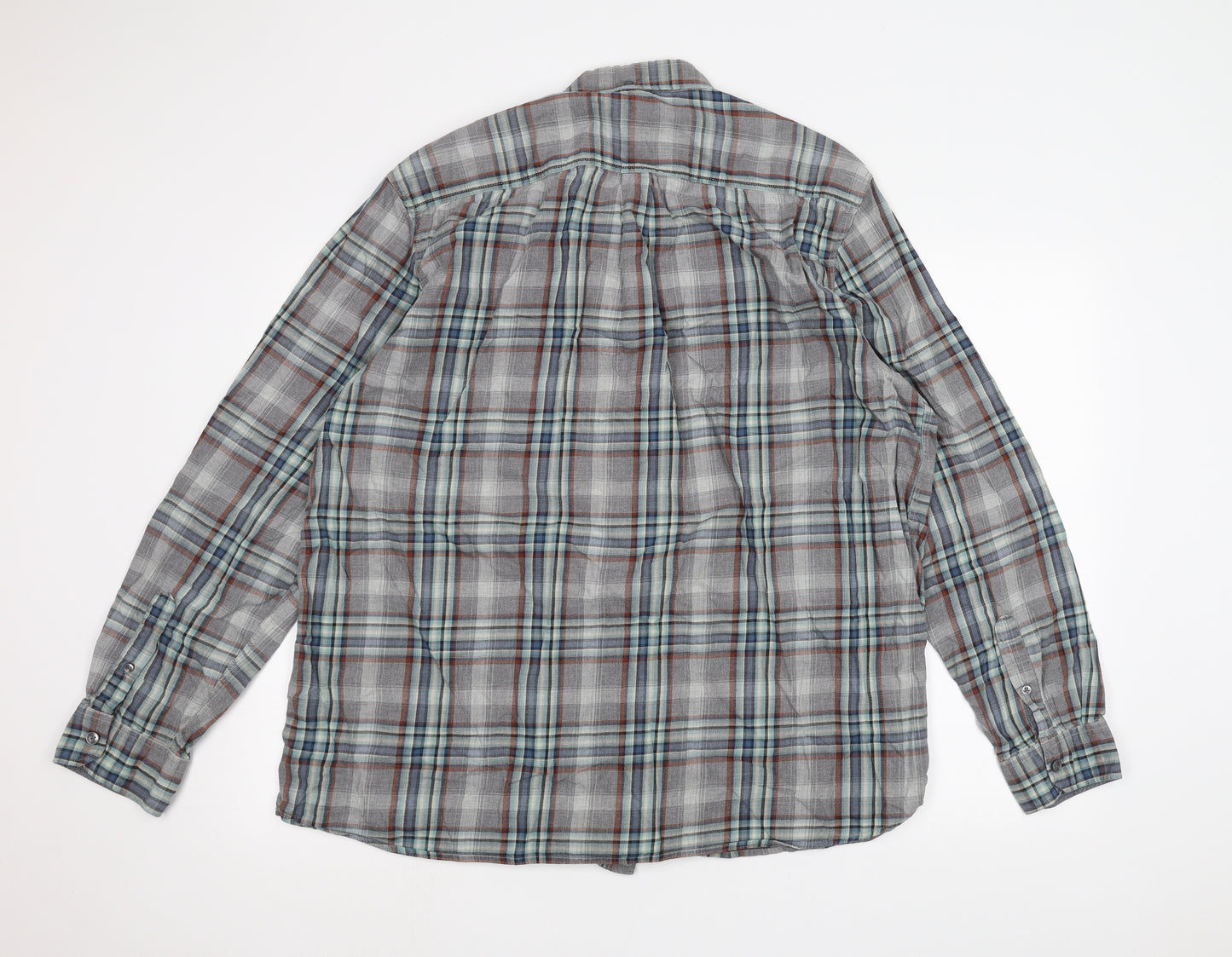 Boston crew Mens Grey    Dress Shirt Size 2XL