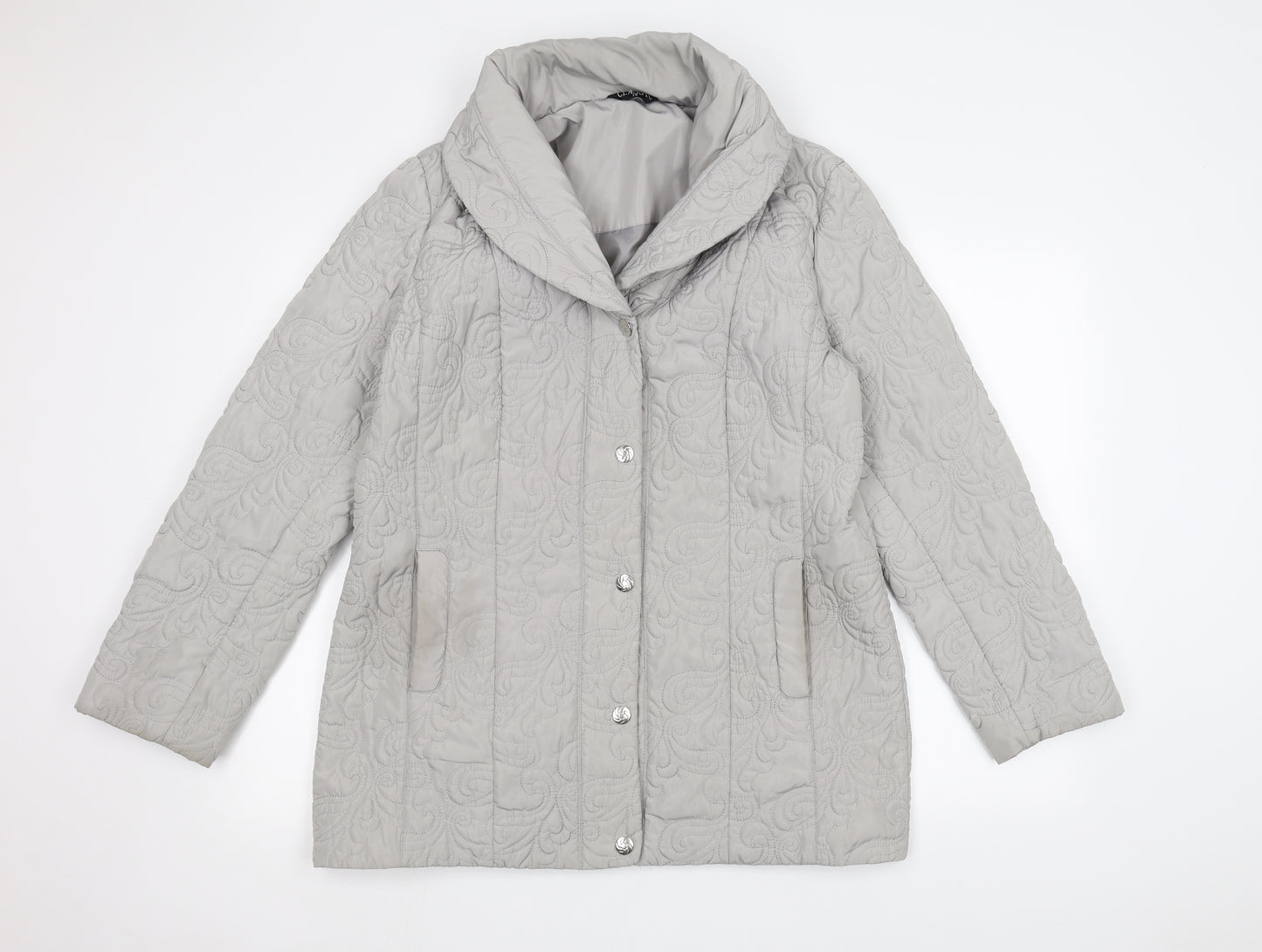 Classic Womens Grey   Pea Coat Coat Size 12