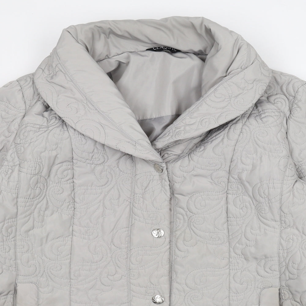 Classic Womens Grey   Pea Coat Coat Size 12