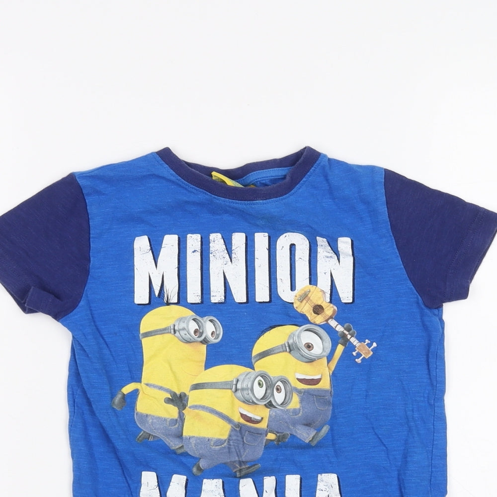 NEXT Boys Blue   Basic T-Shirt Size 5 Years  - Minion