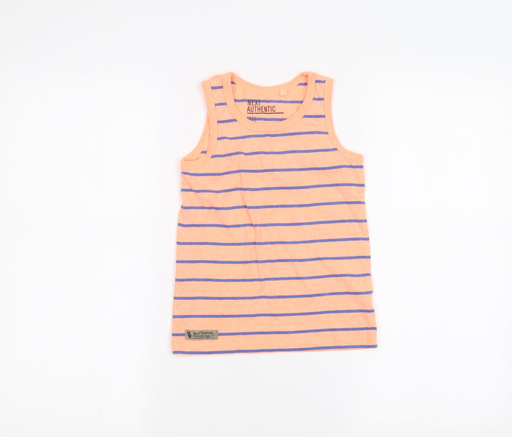 NEXT Boys Orange Striped  Basic Tank Size 5 Years