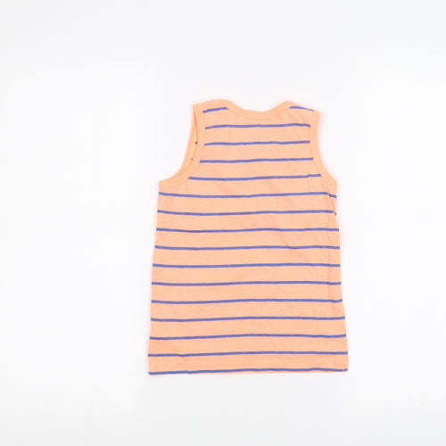 NEXT Boys Orange Striped  Basic Tank Size 5 Years